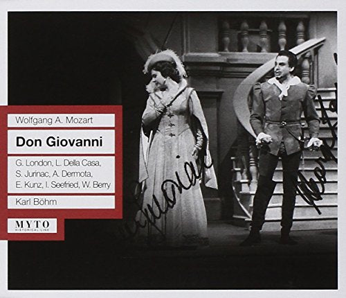 Black and white opera CD cover featuring two performers on a staircase.