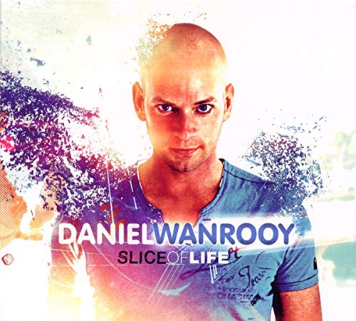 CD cover featuring a portrait of Daniel Wanrooy with colorful splashes.