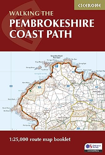 Pembrokeshire Coast Path Map Booklet : 1:25,000 OS Route Mapping