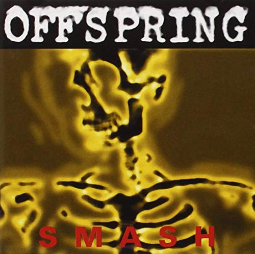 Offspring’s “Smash” vinyl album cover: silhouetted figure against yellow background.