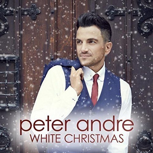 Peter Andre album cover, “White Christmas,” with snowy background.