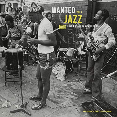 Black and white photo of jazz musicians performing outdoors.