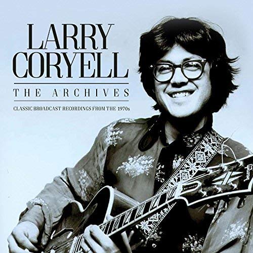 Larry Coryell album cover featuring a portrait of the guitarist.