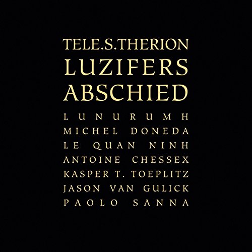 Black album cover with gold text: "Tele.s.therion - Luzifers Abschied.