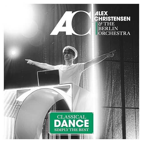 CD cover: DJ with arms raised, text “Alex Christensen & The Berlin Orchestra”.