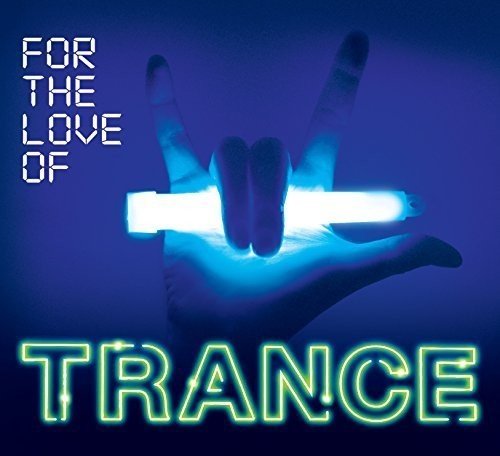 CD cover: hand making rock-on sign with glowing neon light.