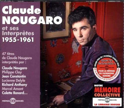 CD cover featuring Claude Nougaro in a suit, with text and artwork.