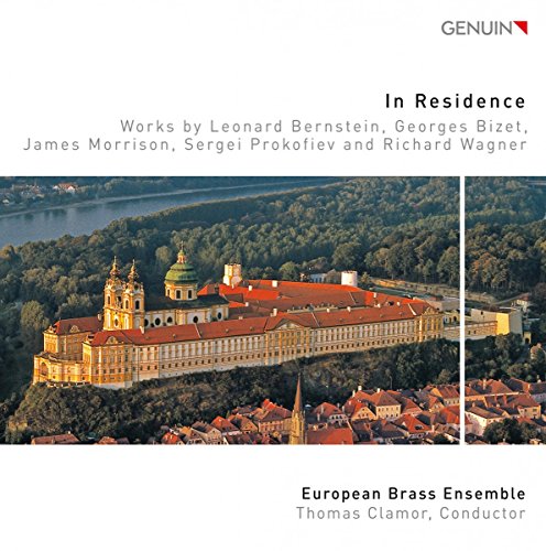 CD cover: Baroque palace with red roof, text "In Residence", ensemble details.