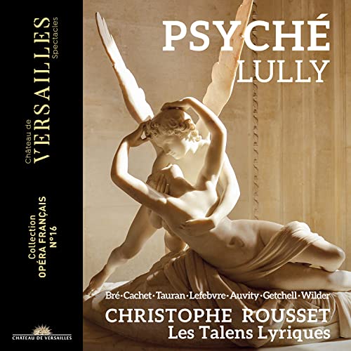 CD cover: sculpture of embracing figures, text “PSYCHÉ” and “LULLY” visible.