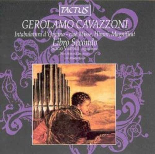Book cover with organ pipes and a person looking at a landscape.