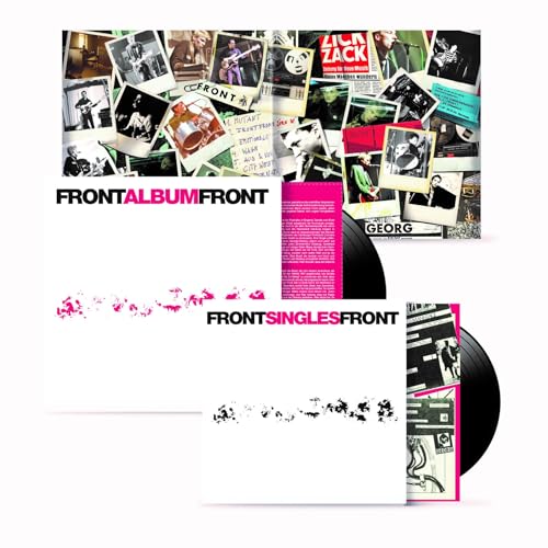 Vinyl album cover with collage of photos and band name "FRONT".
