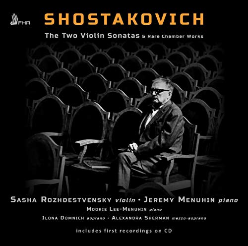 CD cover: black and white portrait of composer Dmitri Shostakovich.