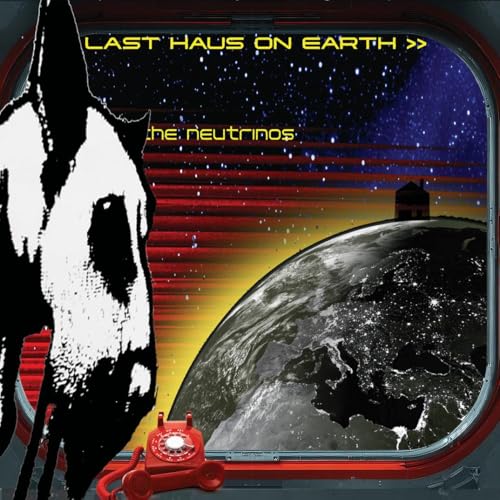 CD cover: Earth viewed from space, with a cow and red radio.