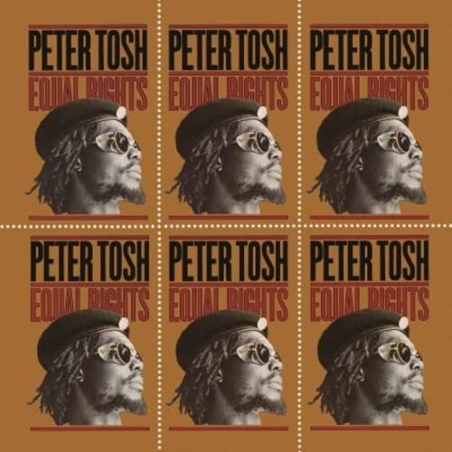 Album cover for Peter Tosh’s “Equal Rights” featuring repeated portrait of Tosh.