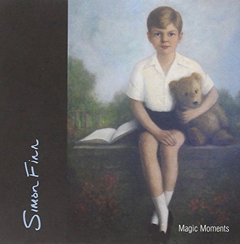Boy with teddy bear, painting on a CD cover.