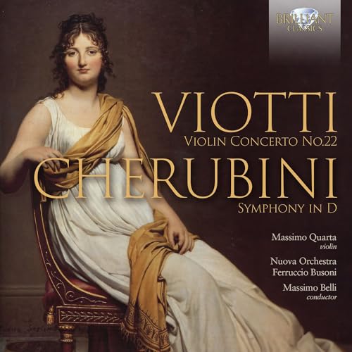 CD cover: portrait of a woman in a white dress, composers’ names.