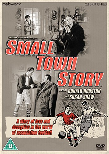 DVD cover for "Small Town Story" featuring actors and football scenes.