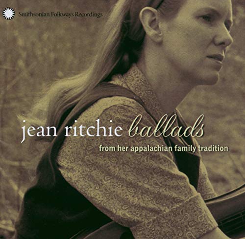 CD cover featuring a portrait of folk singer Jean Ritchie with guitar.