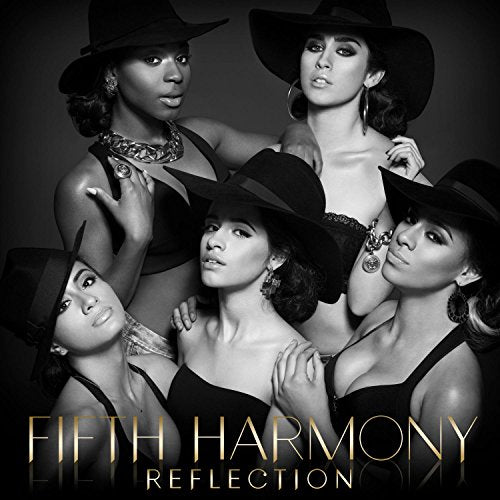 Fifth Harmony album cover, five women in hats, black and white.