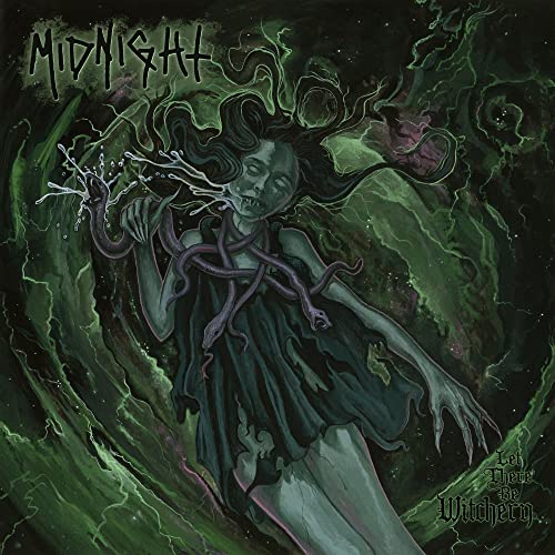 CD cover: ghostly woman with snakes, dark green and black swirls.