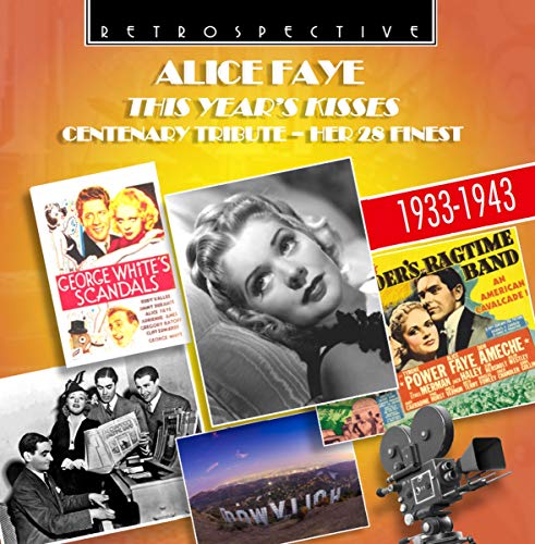 CD cover for Alice Faye tribute album with film stills and Hollywood sign.