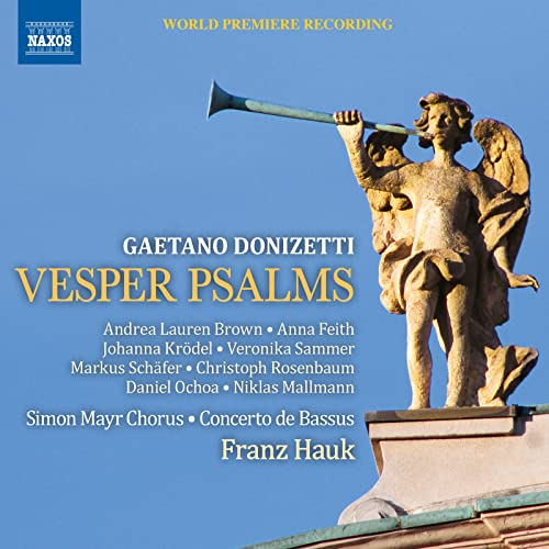 CD cover: Angels atop a stone monument, text “Vesper Psalms” and composer’s name.
