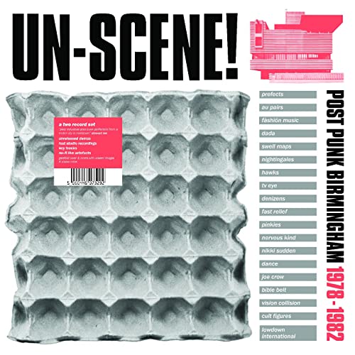 CD cover: "Un-Scene!" with an egg carton texture and band names listed.