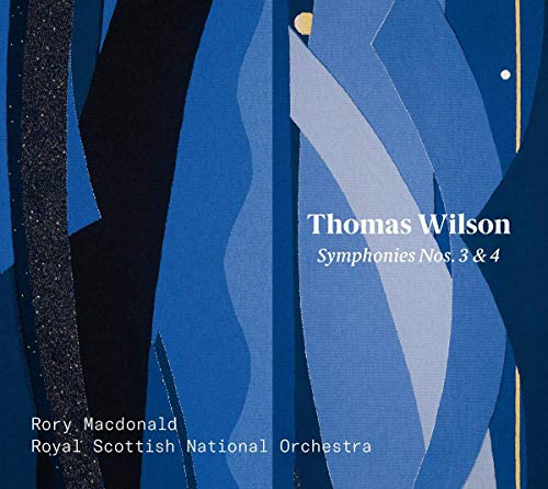 CD cover with abstract blue shapes and composer Thomas Wilson’s name.