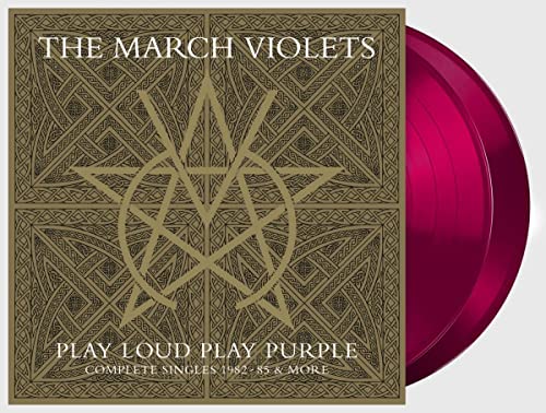 March Violets vinyl record with ornate star design and purple edge.