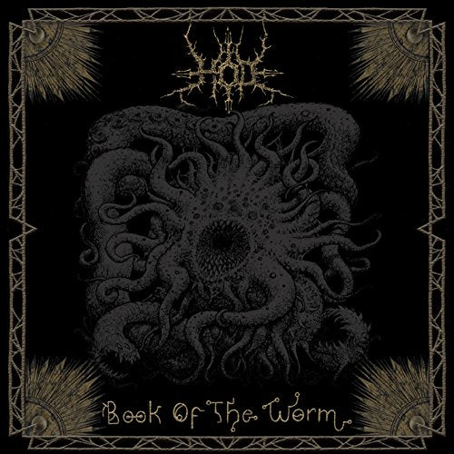 Black CD cover with intricate, dark illustration of a monstrous worm-like creature.