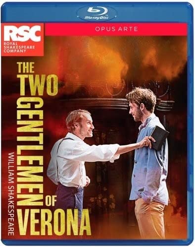 Blu-ray cover for Shakespeare’s “The Two Gentlemen of Verona” stage play.