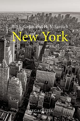 Book cover: aerial view of New York City skyscrapers, titled "New York".