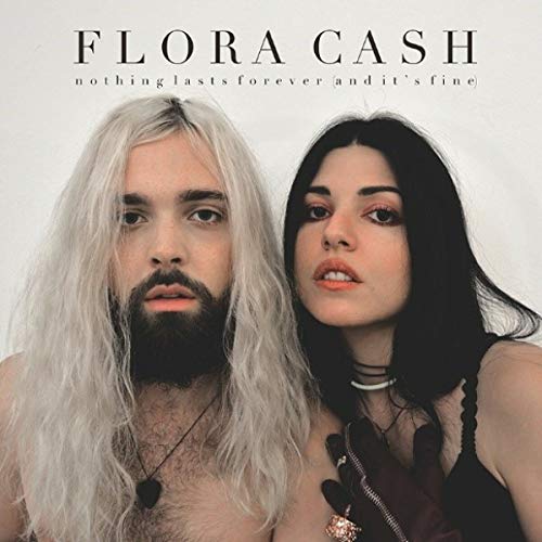 Flora Cash album cover featuring a man and woman with pale hair.