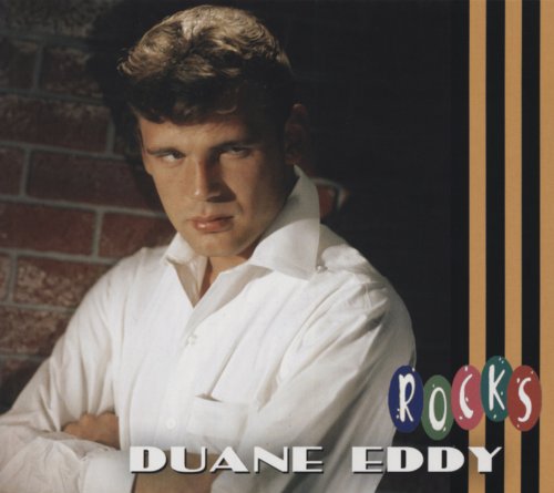 CD cover featuring Duane Eddy in a white shirt against a brick wall.