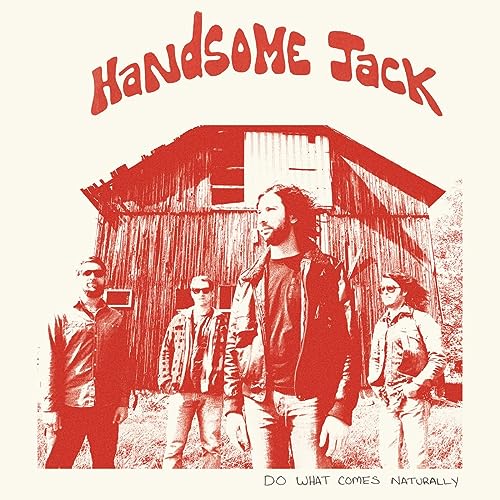 Red-toned album cover for Handsome Jack featuring a band portrait.