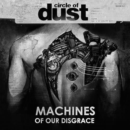 Vinyl album cover: back of a person with mechanical implants.