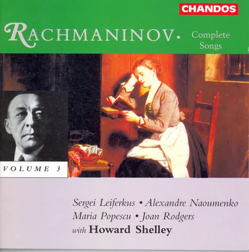 CD cover for Rachmaninov's Complete Songs Vol. 3, featuring portraits and artwork.