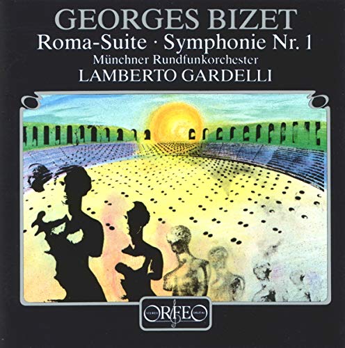 CD cover for Bizet’s Roma-Suite and Symphony No. 1, with artwork.