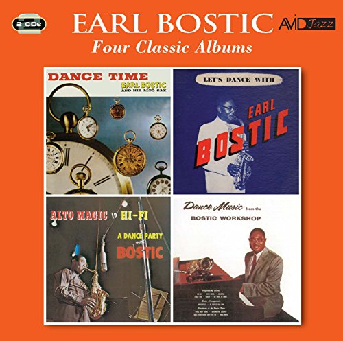 CD cover featuring Earl Bostic with four album covers in a collage.