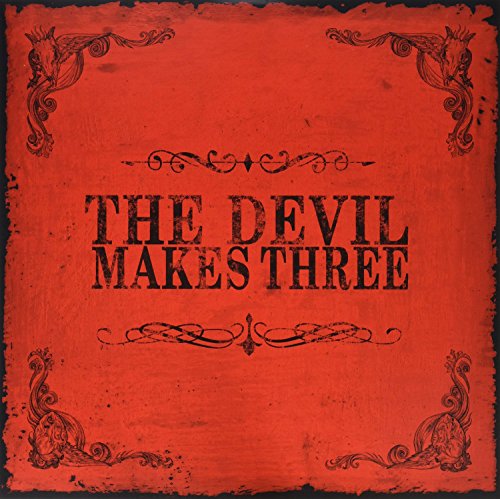 Red vinyl record cover with ornate dark-red lettering and flourishes.