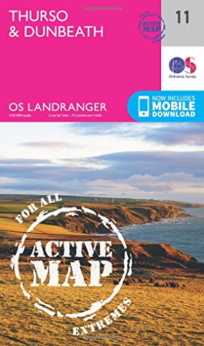 Landranger Active (11) Thurso & Dunbeath (OS Landranger Active Map)
