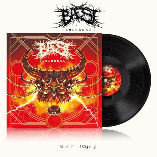 Baest "Colossal" vinyl record with demonic horned skull album art.