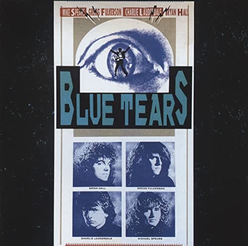 Blue Tears" CD cover featuring an eye with a silhouette and portraits.