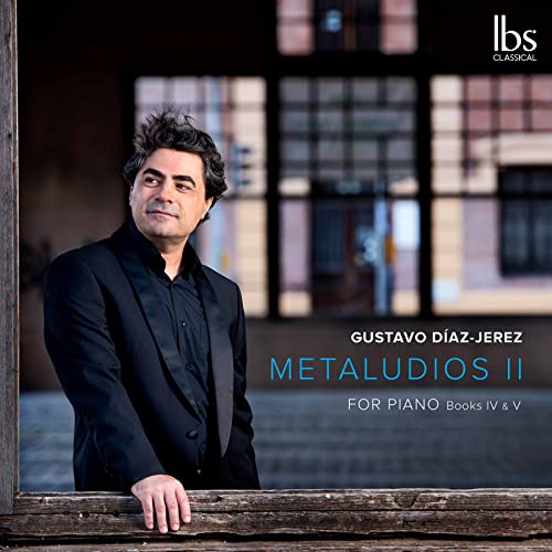 CD cover featuring pianist Gustavo Díaz-Jerez in a doorway.