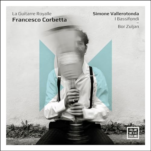 CD cover featuring a distorted portrait of a man with a lute.