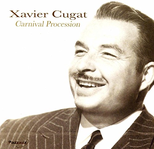 Sepia-toned portrait of Xavier Cugat, smiling, on a CD cover.