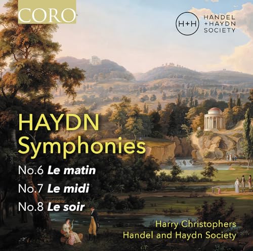 CD cover for Haydn symphonies, featuring a landscape painting.