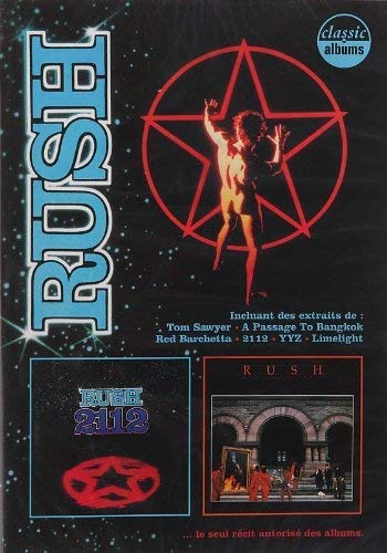 Rush 2112 DVD cover featuring a red star and silhouetted figure.
