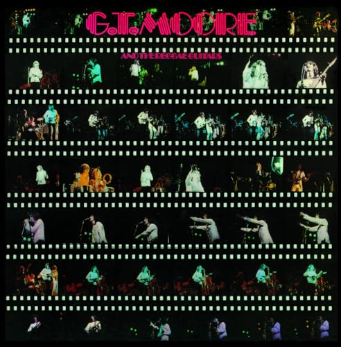 Album cover for G.T. Moore and the Reggae Guitars, featuring filmstrip images.