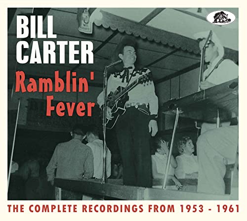Bill Carter album cover: a musician playing guitar on stage, 1953-1961.